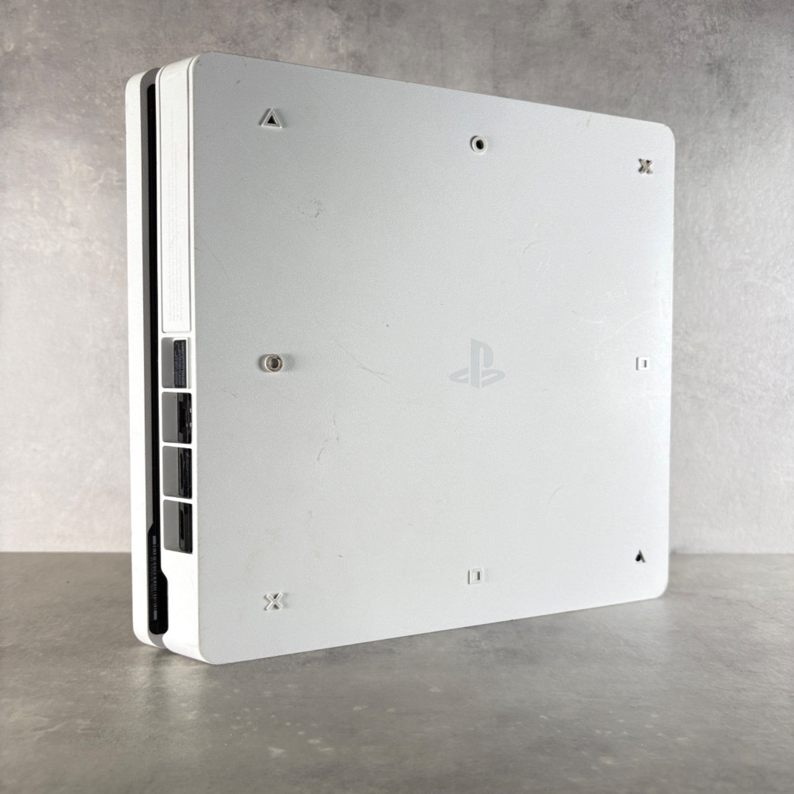 CONSOLE PLAYSTATION 4 SLIM PS4 Bianco 500Gb + Cavi e CONTROLLER —FIRMWARE 12.52—
