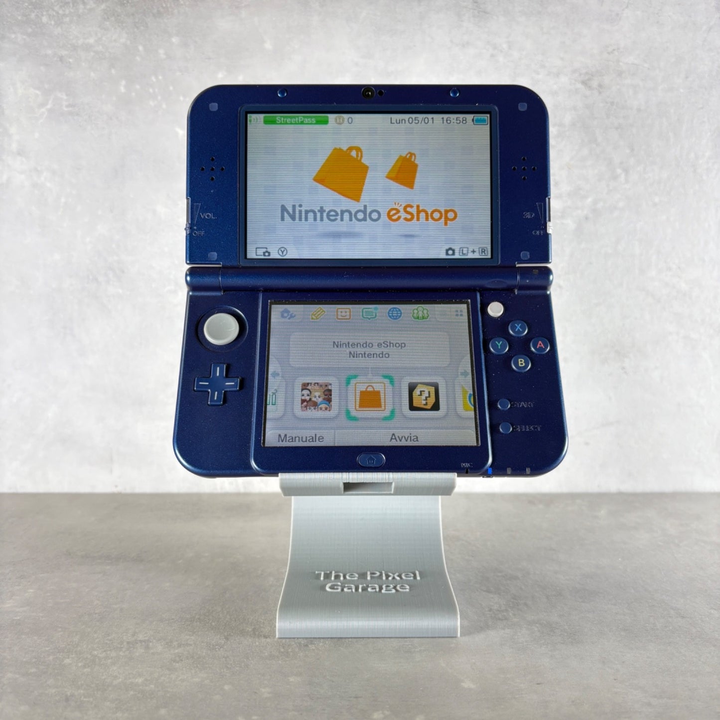 NEW NINTENDO 3DS XL CONSOLE Blu + Caricatore