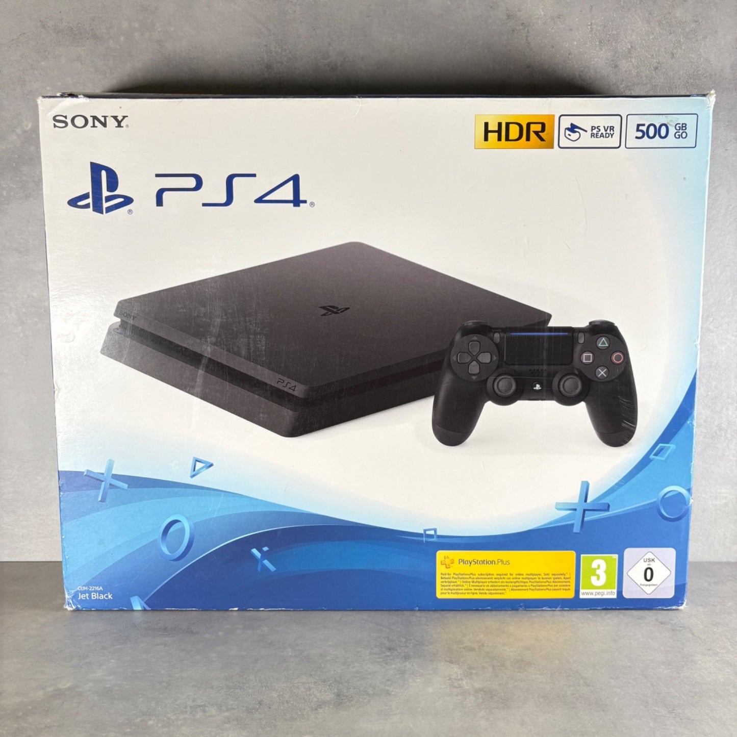 CONSOLE PLAYSTATION 4 SLIM Nero 500Gb CUH-2216A + Cavi —FIRMWARE 11.50—