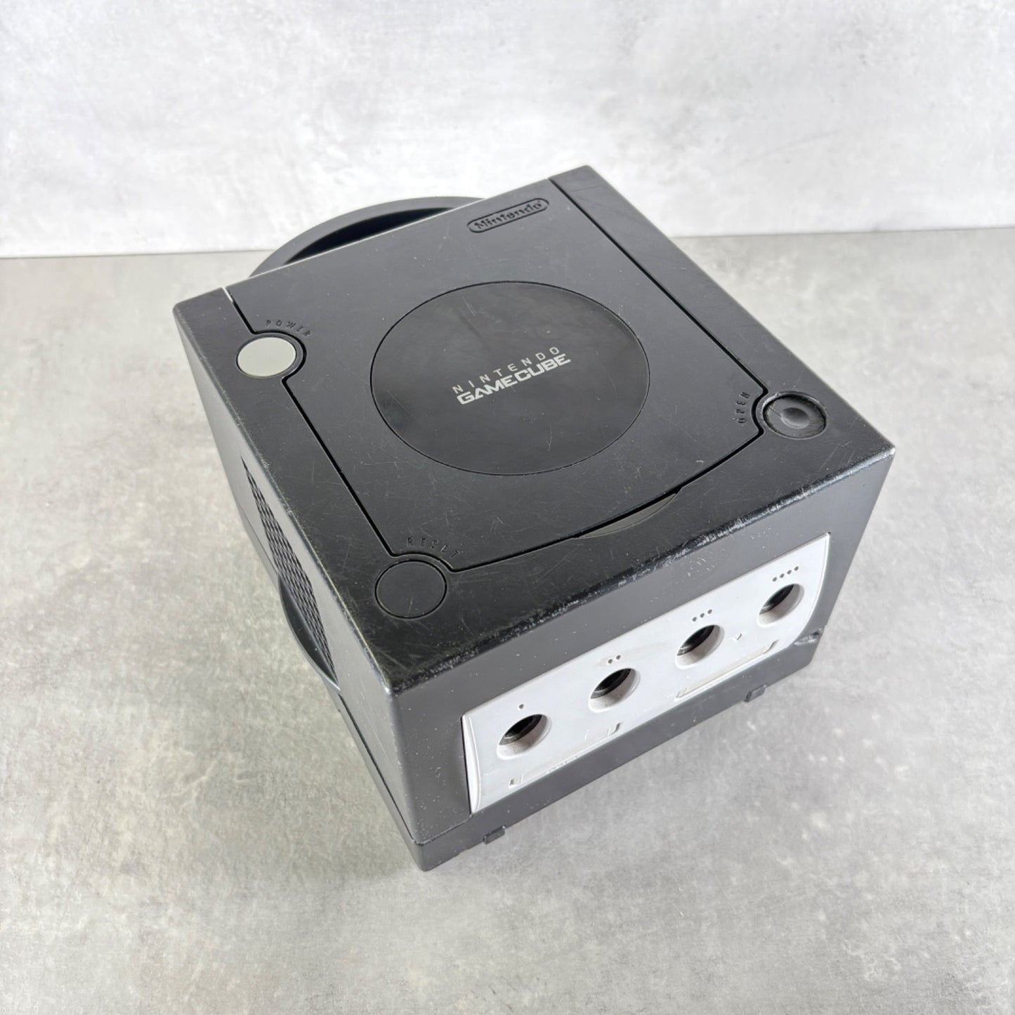 NINTENDO GAMECUBE CONSOLE Nero Con CONTROLLER + CAVI