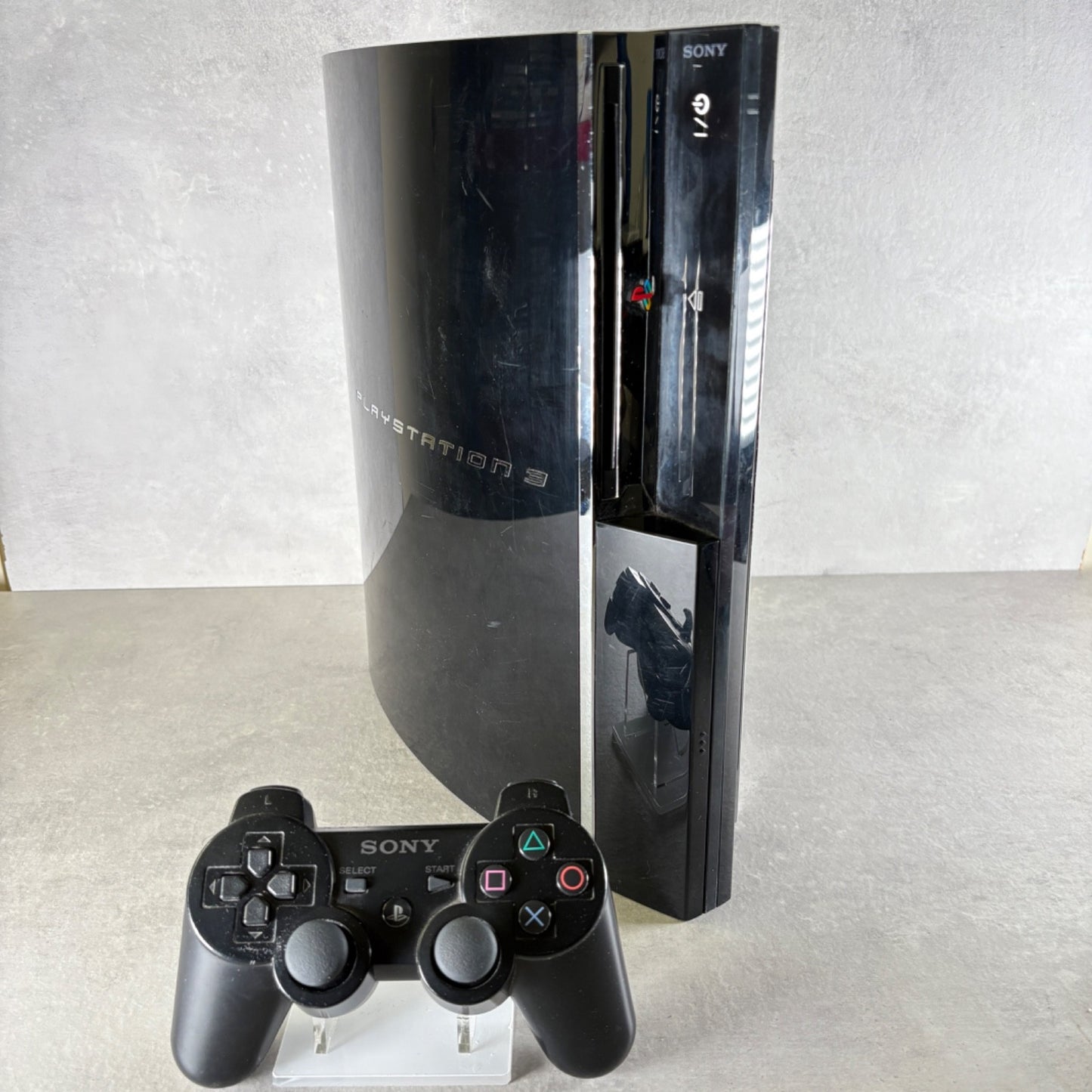 PLAYSTATION 3 RETROCOMPATIBILE Nero Sony PS3 60GB Con Cavi + CONTROLLER