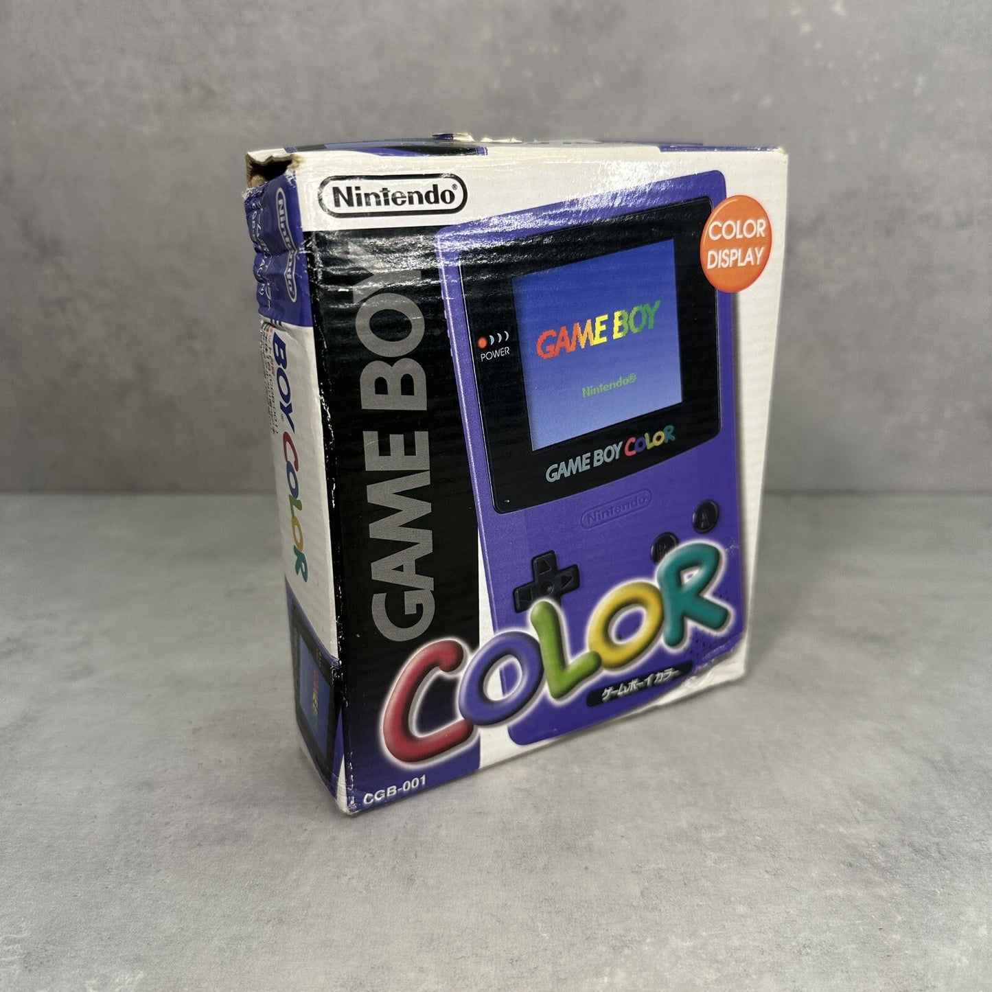 NINTENDO GAME BOY COLOR GBC Jap Viola CONSOLE COMPLETA di Scatola