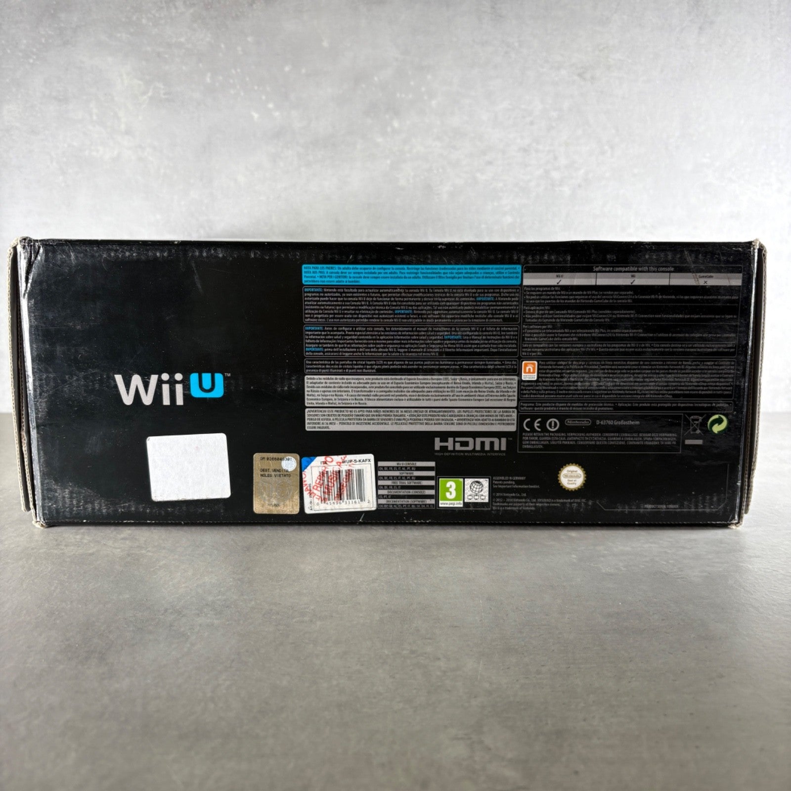NINTENDO WII U DELUXE CONSOLE 32GB Mario Kart 8 Edition Completa Di Tutto