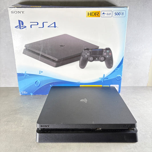 CONSOLE PLAYSTATION 4 SLIM Nero 500Gb CUH-2216A + Cavi —FIRMWARE 11.50—