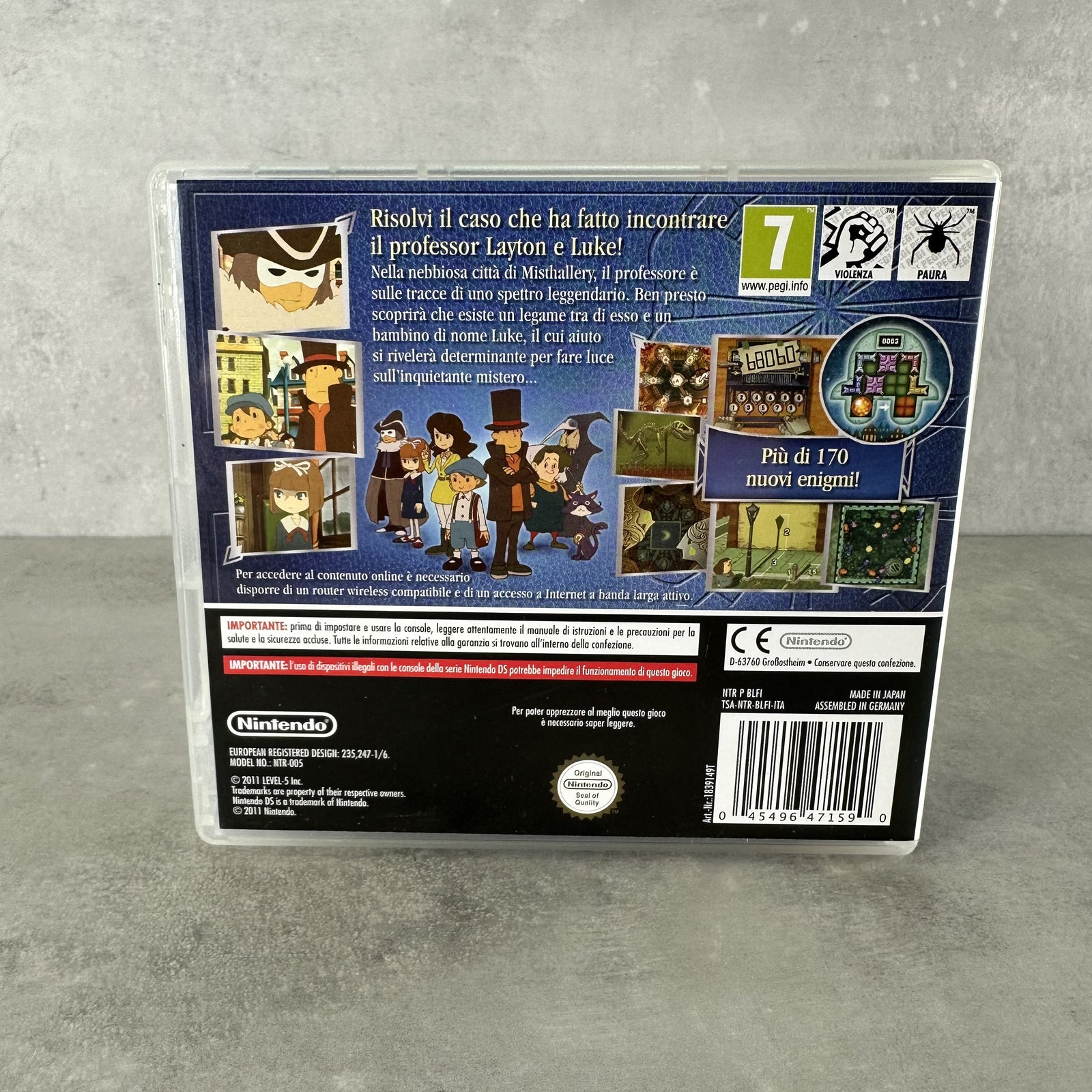 IL PROFESSOR LAYTON E IL RICHIAMO DELLO SPETTRO NINTENDO DS ITA Completo