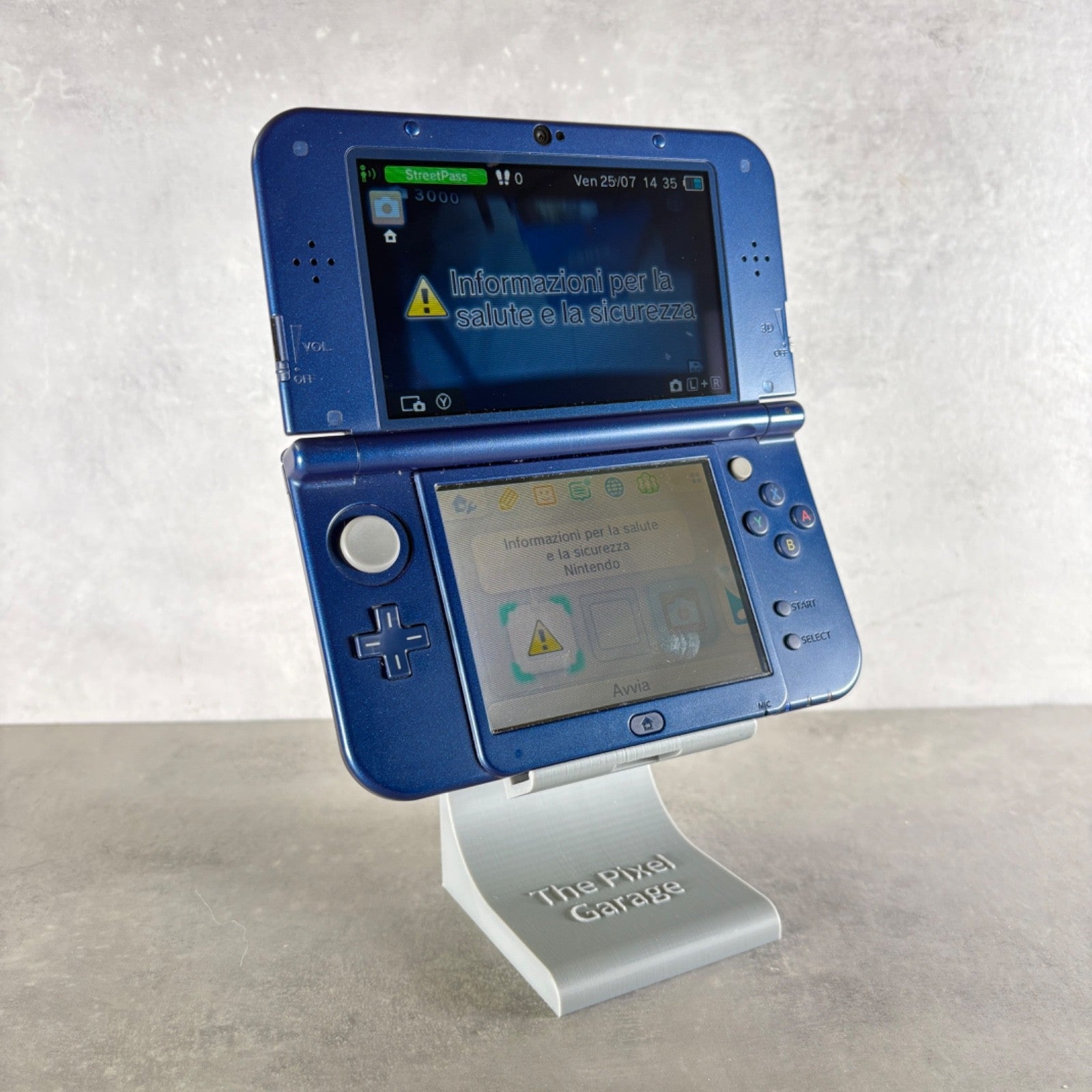 NEW NINTENDO 3DS XL CONSOLE Blu Completo Con Scatola + Caricatore