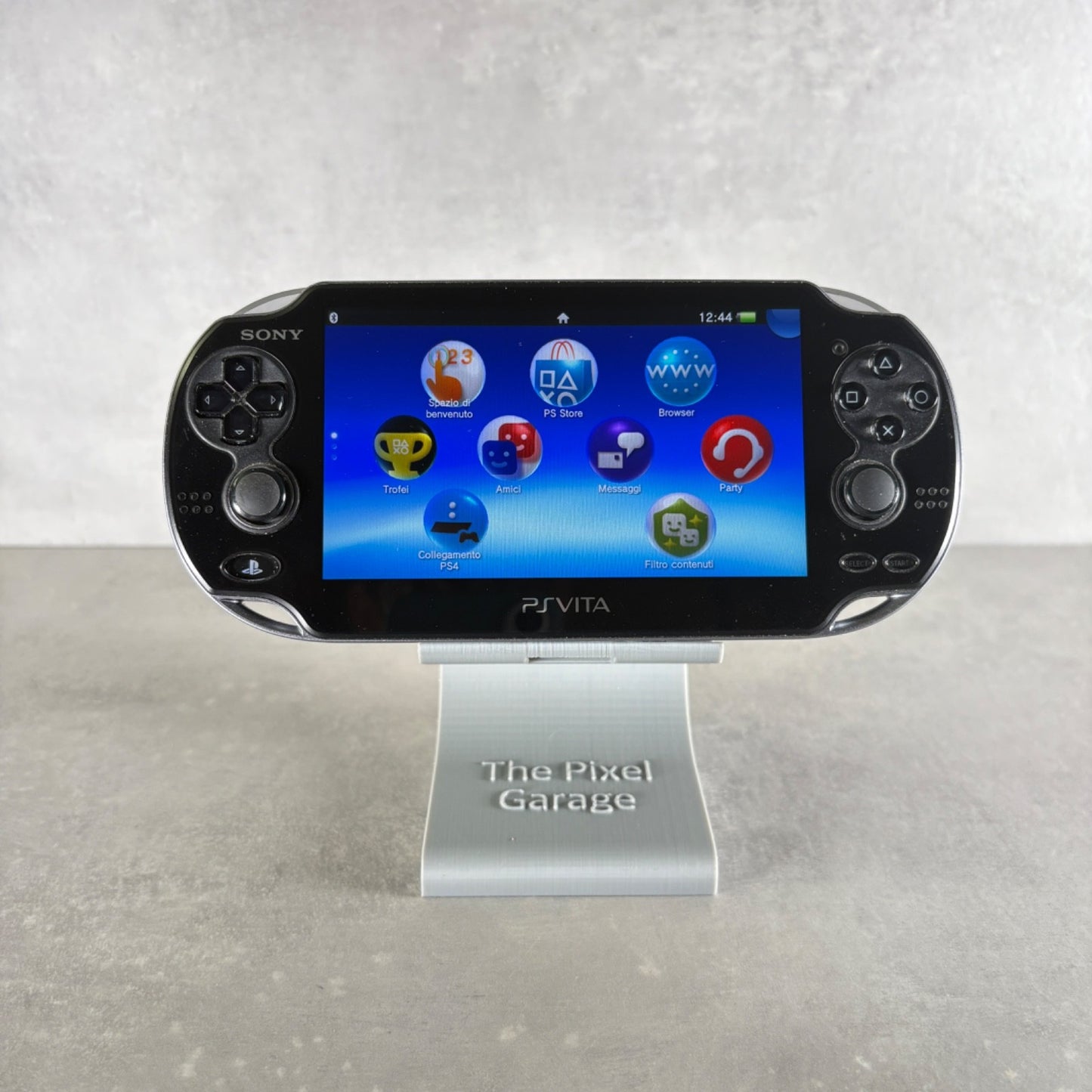 Sony PS VITA OLED PCH-1004 Nero CONSOLE Completa Di Tutto + Caricatore