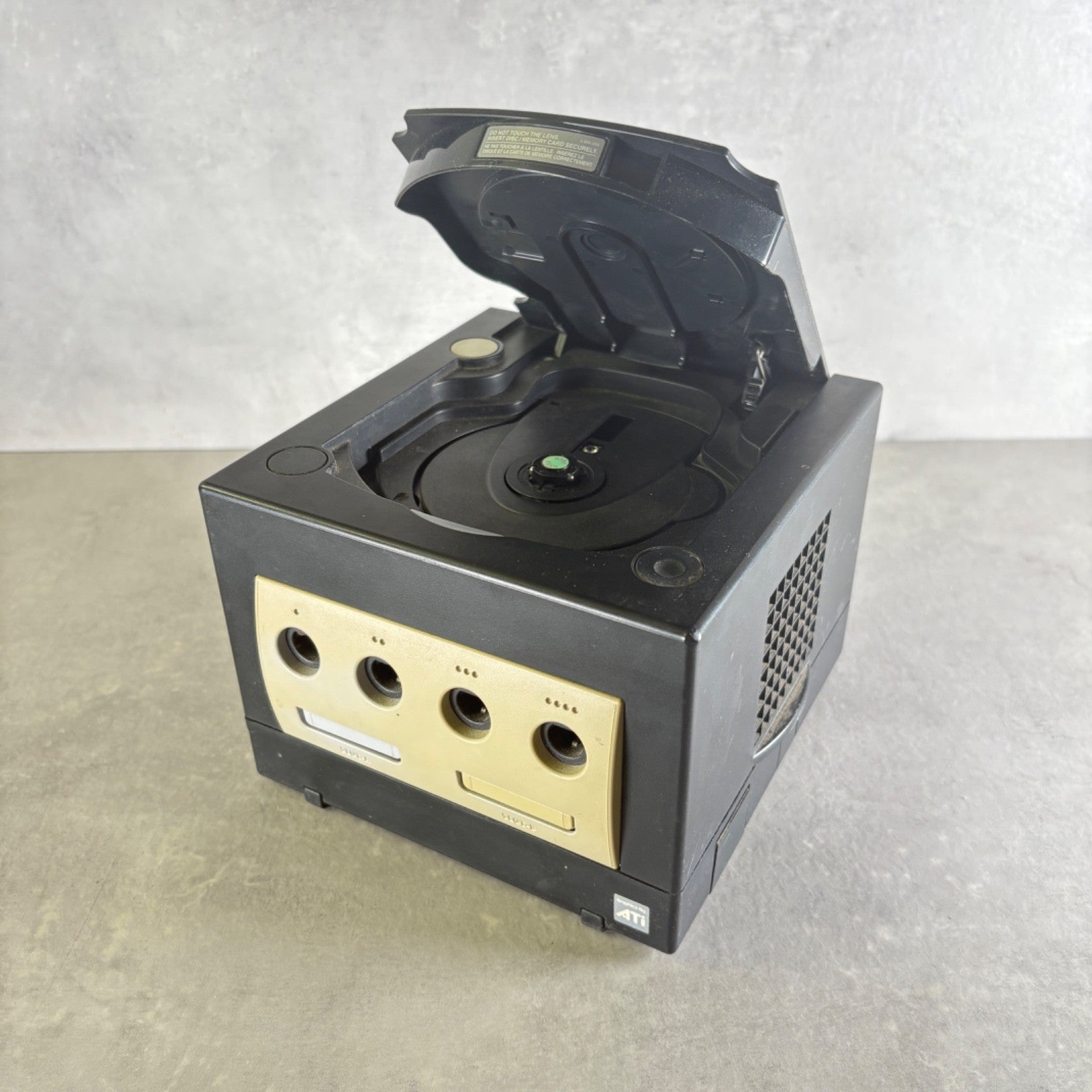 NINTENDO GAMECUBE Console Nero CONSOLE +Cavi