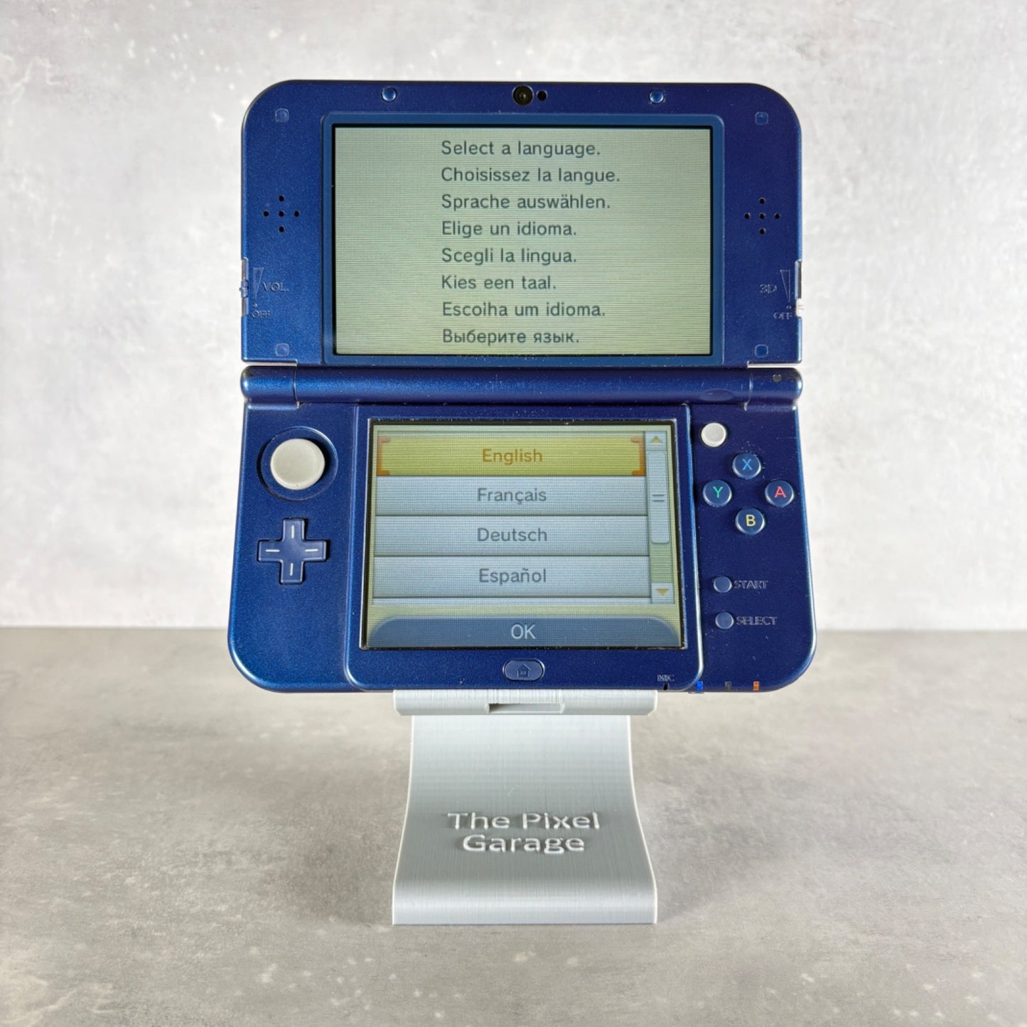 NEW NINTENDO 3DS XL CONSOLE Blu + Caricatore