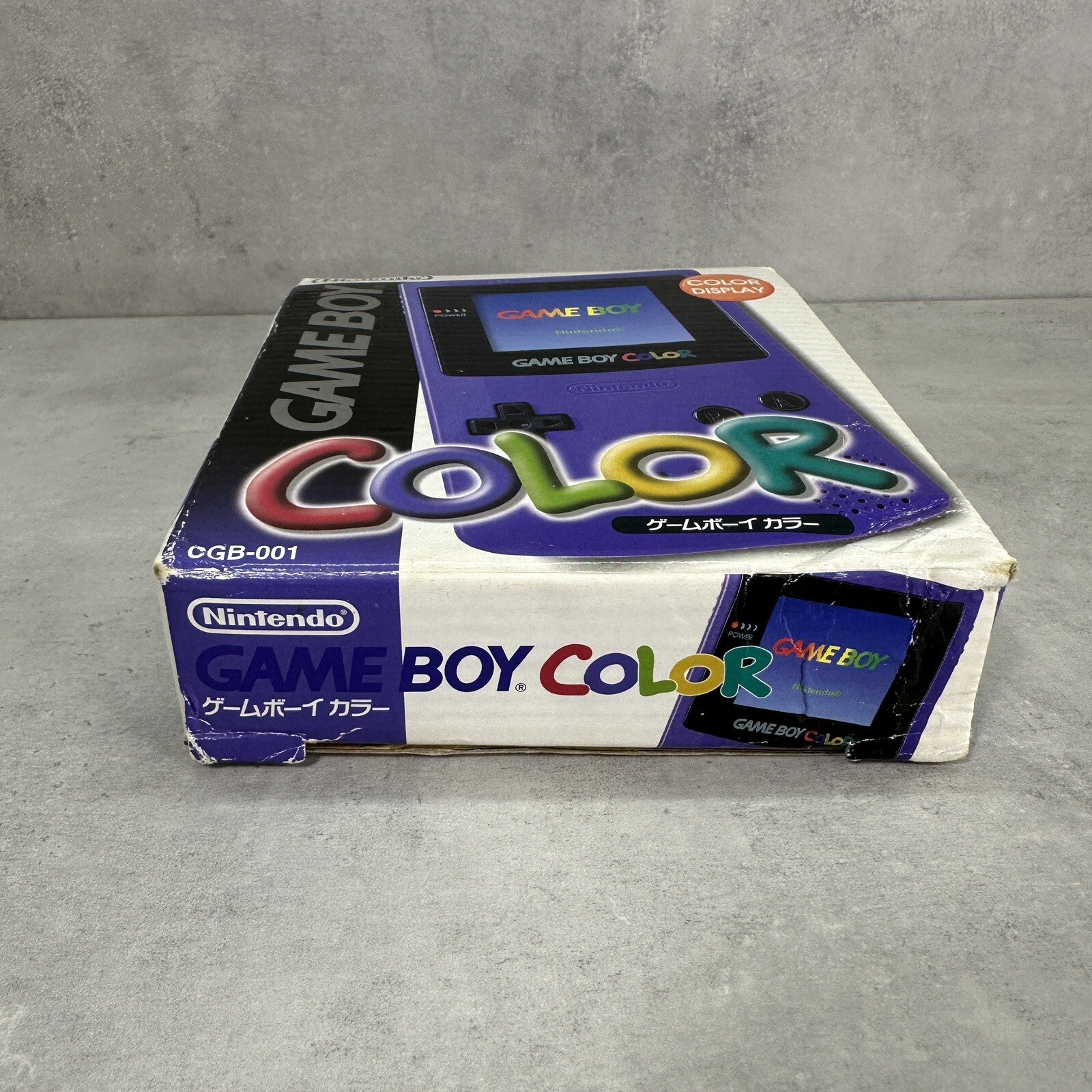 NINTENDO GAME BOY COLOR GBC Jap Viola CONSOLE COMPLETA di Scatola