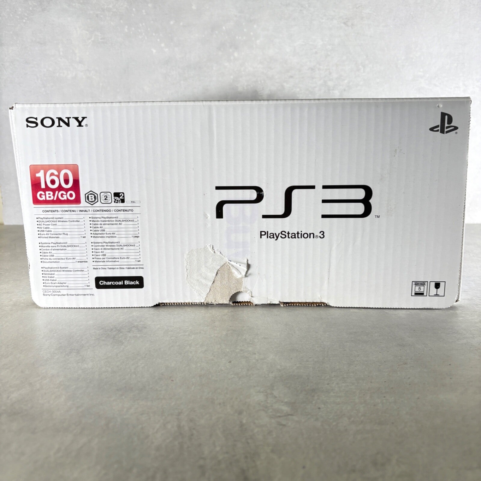 PLAYSTATION 3 SLIM PS3 CONSOLE 160GB Completa Di Tutto + Controller