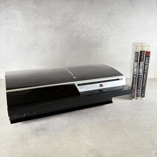 PLAYSTATION 3 CONSOLE mod. CECHK04 80 GB Nero Sony PS3 Con Cavo +Giochi
