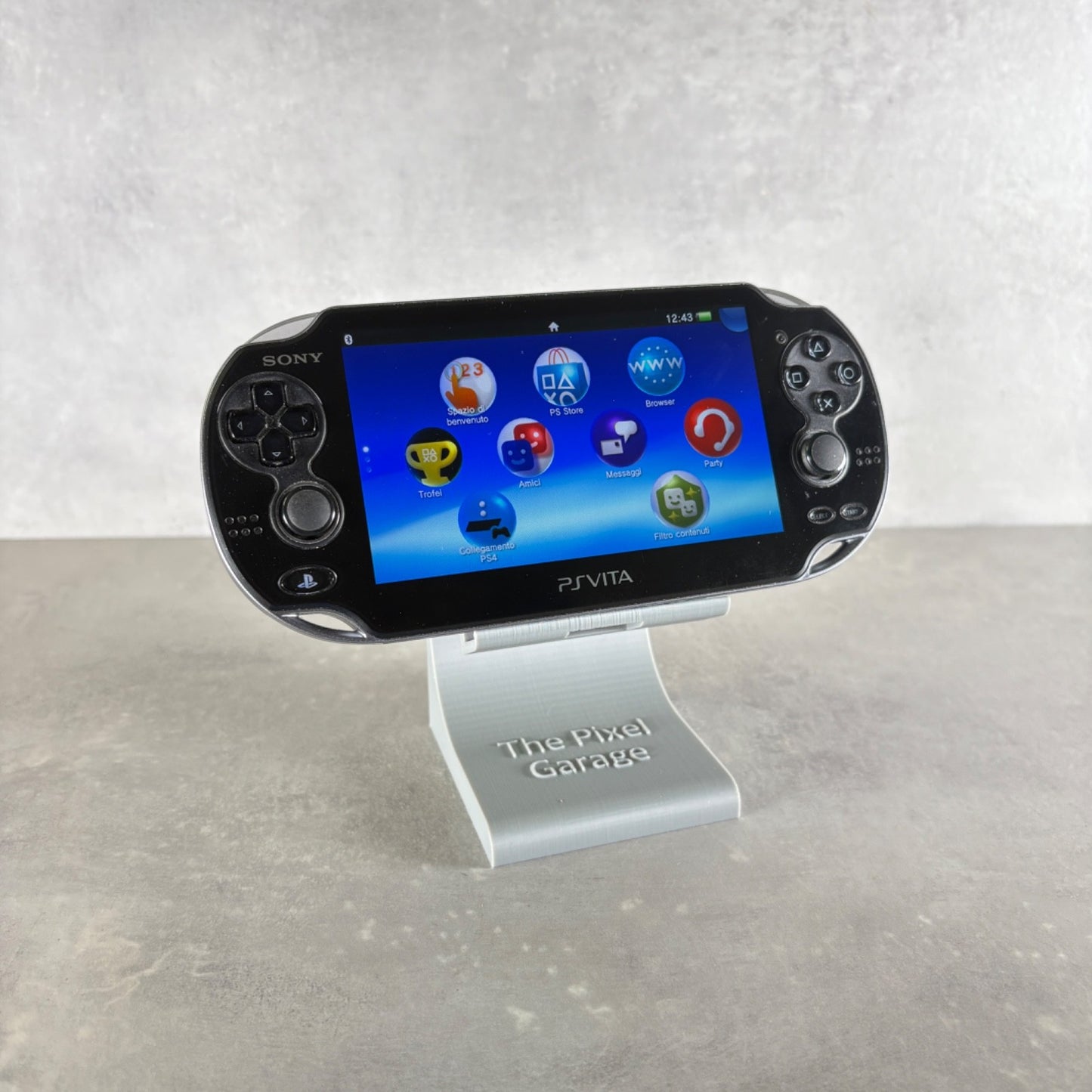 Sony PS VITA OLED PCH-1004 Nero CONSOLE Completa Di Tutto + Caricatore