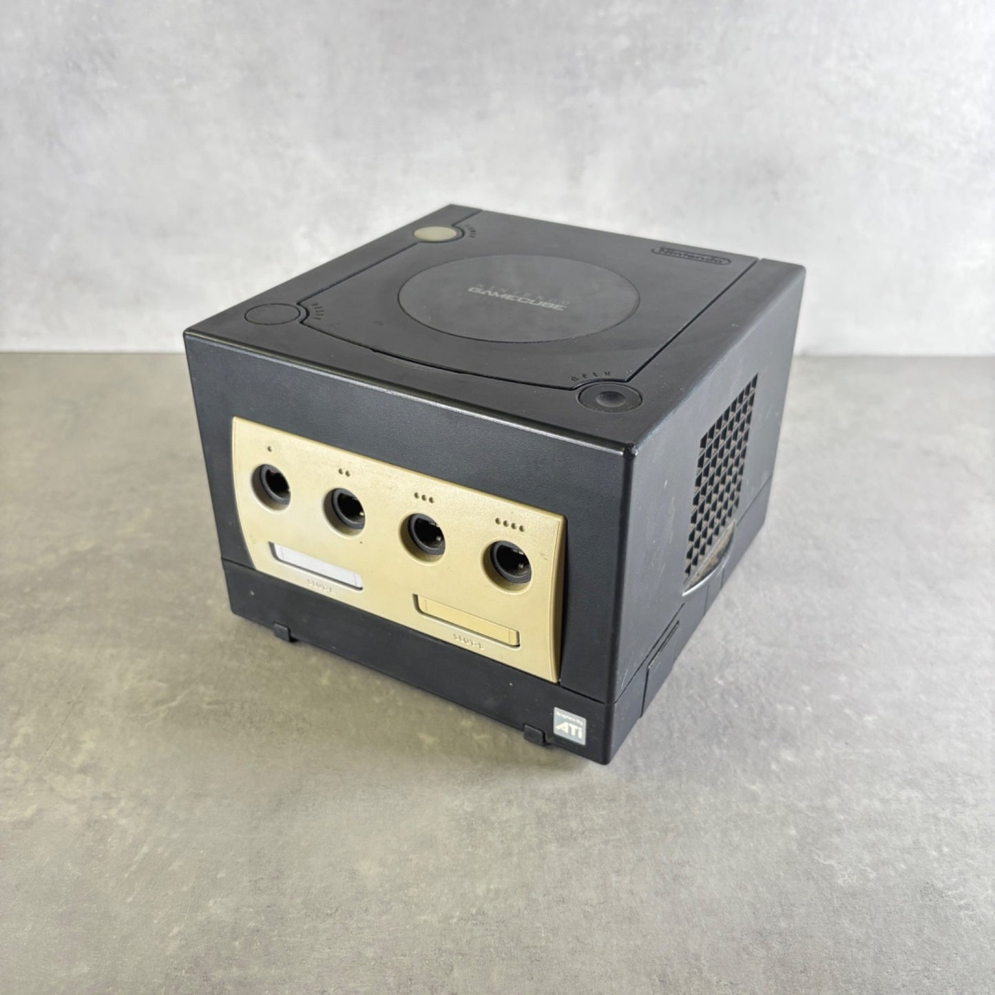 NINTENDO GAMECUBE Console Nero CONSOLE +Cavi