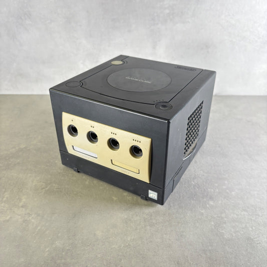 NINTENDO GAMECUBE Console Nero CONSOLE +Cavi