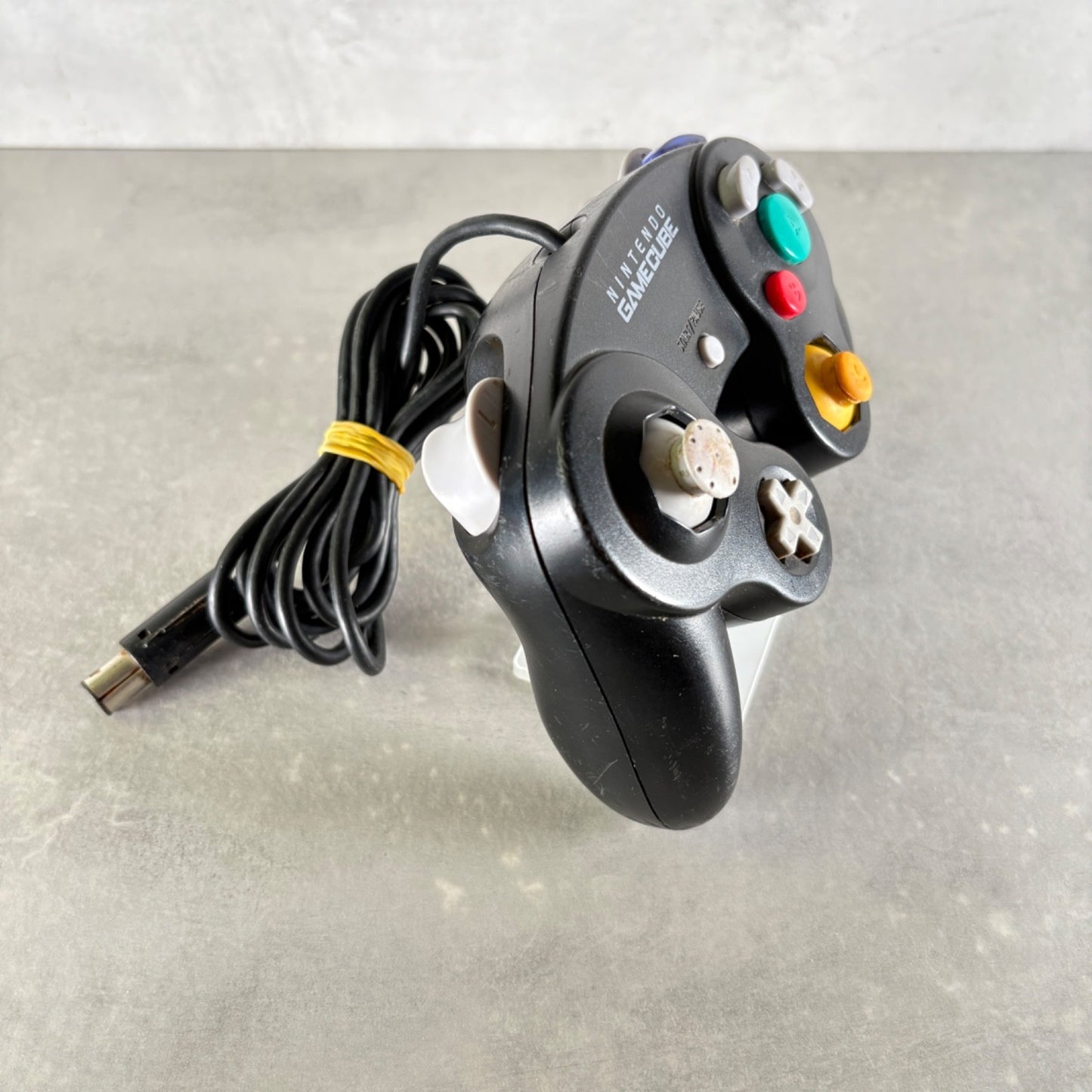 NINTENDO GAMECUBE CONSOLE Nero Con CONTROLLER + CAVI