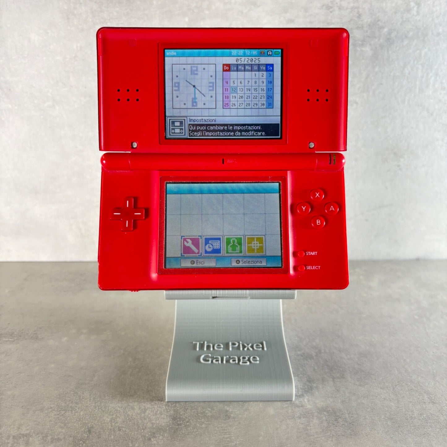NINTENDO DS LITE CONSOLE Rosso Con CARICATORE