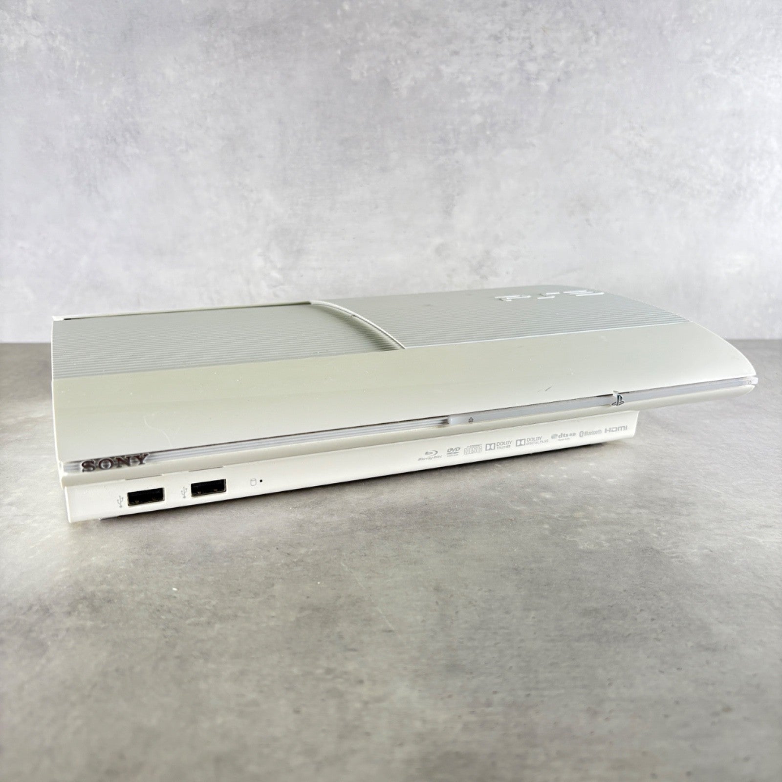 CONSOLE PLAYSTATION 3 SUPER SLIM PS3 Bianco 12GB COMPLETA + Scatola e Controller