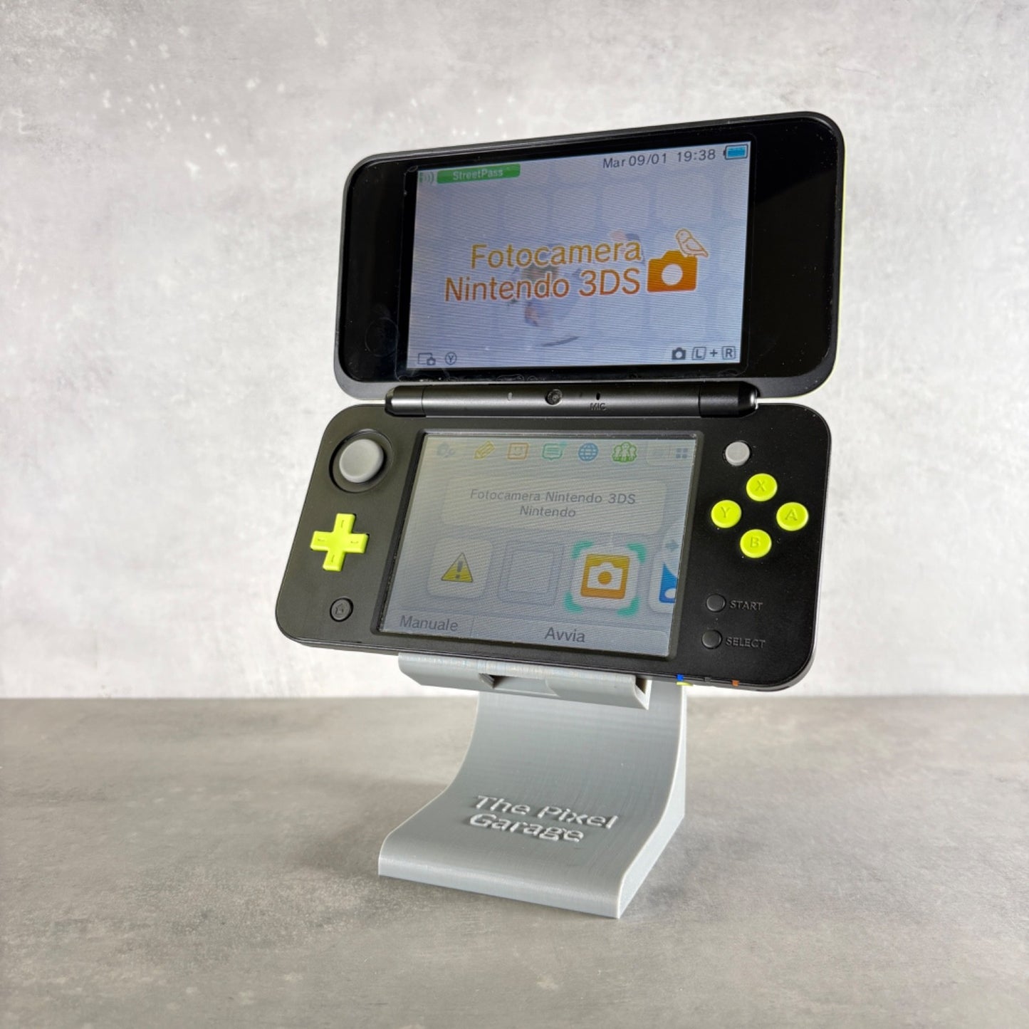 NEW NINTENDO 2DS XL CONSOLE Verde MARIO KART Edition + Caricatore e Gioco