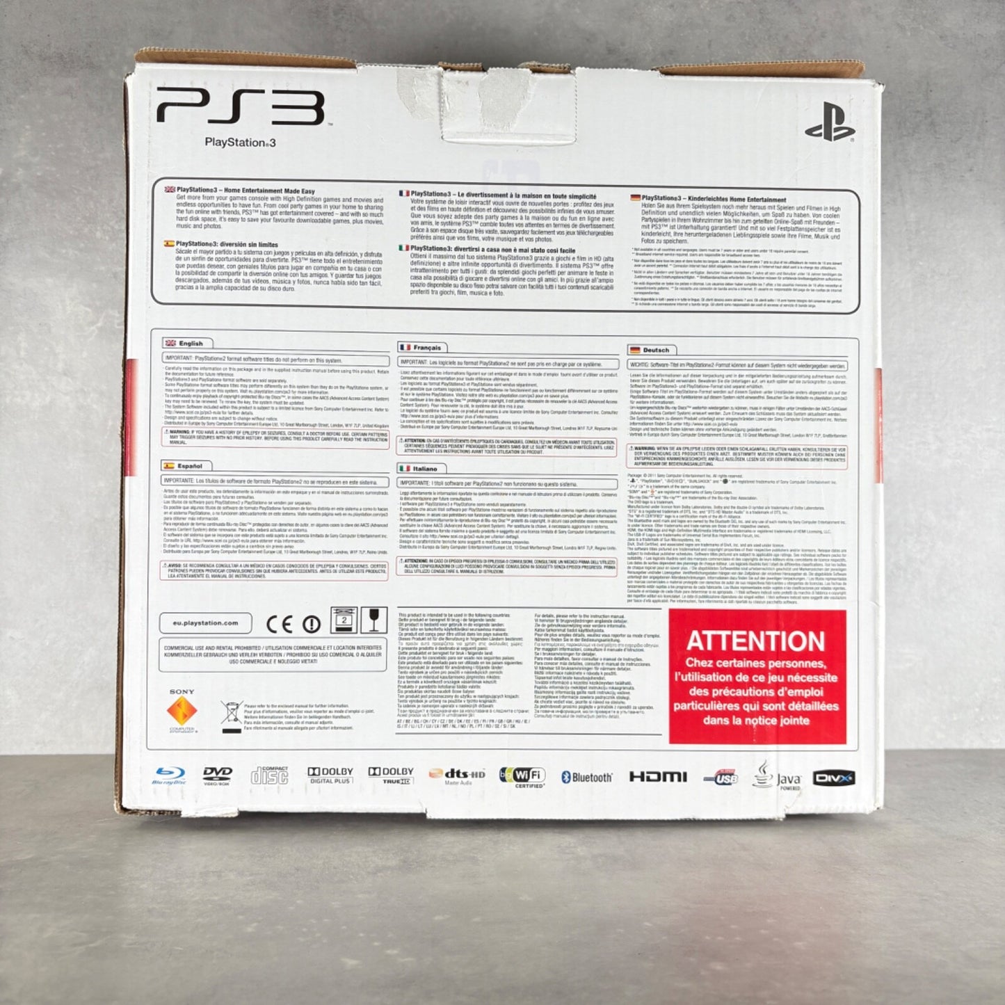 PLAYSTATION 3 SLIM PS3 CONSOLE 160GB Completa Di Tutto + Controller