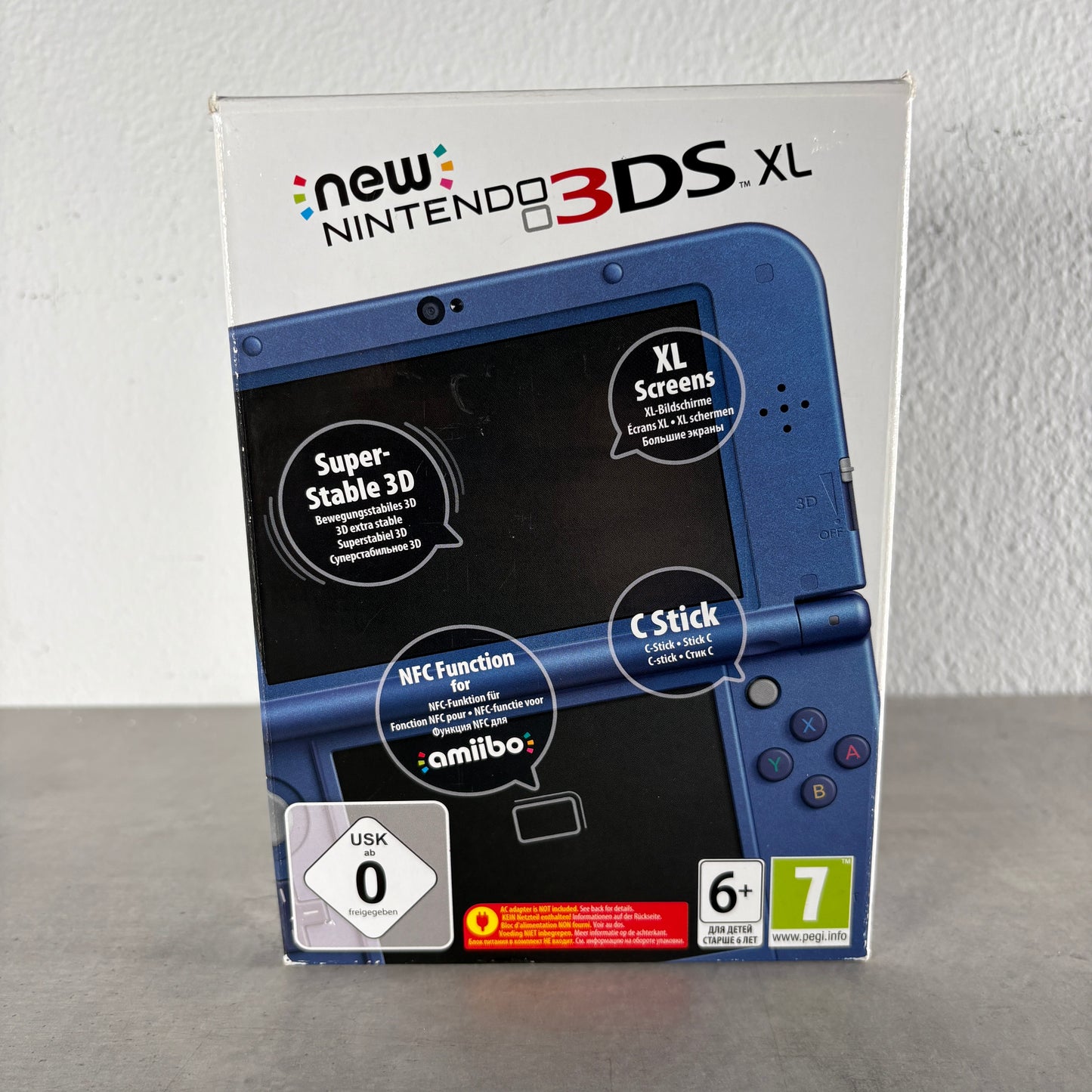 New Nintendo 3ds xl blu Completo + Scatola e Caricatore
