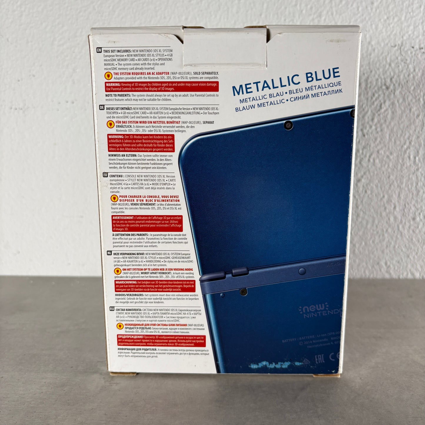 New Nintendo 3ds xl blu Completo + Scatola e Caricatore