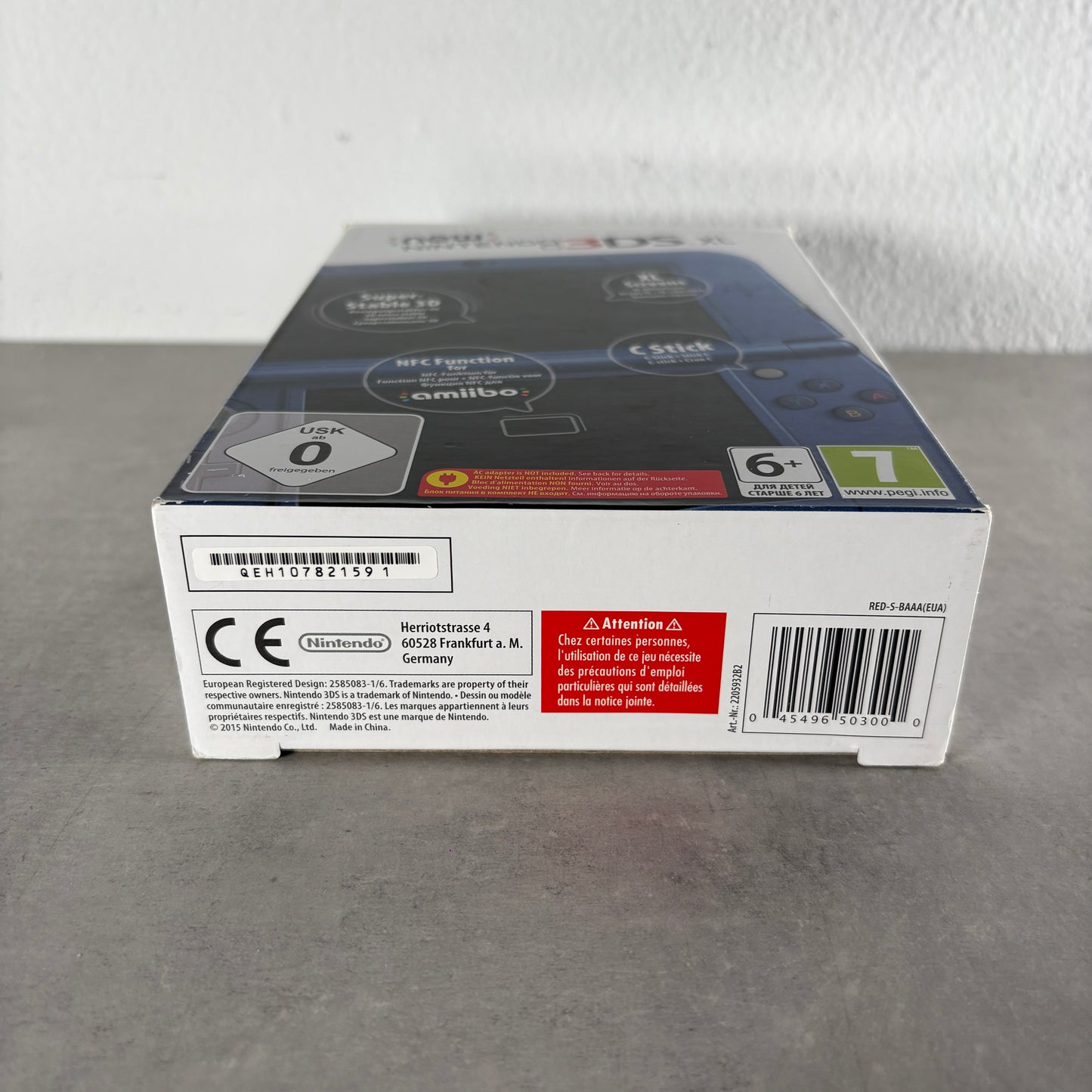 New Nintendo 3ds xl blu Completo + Scatola e Caricatore