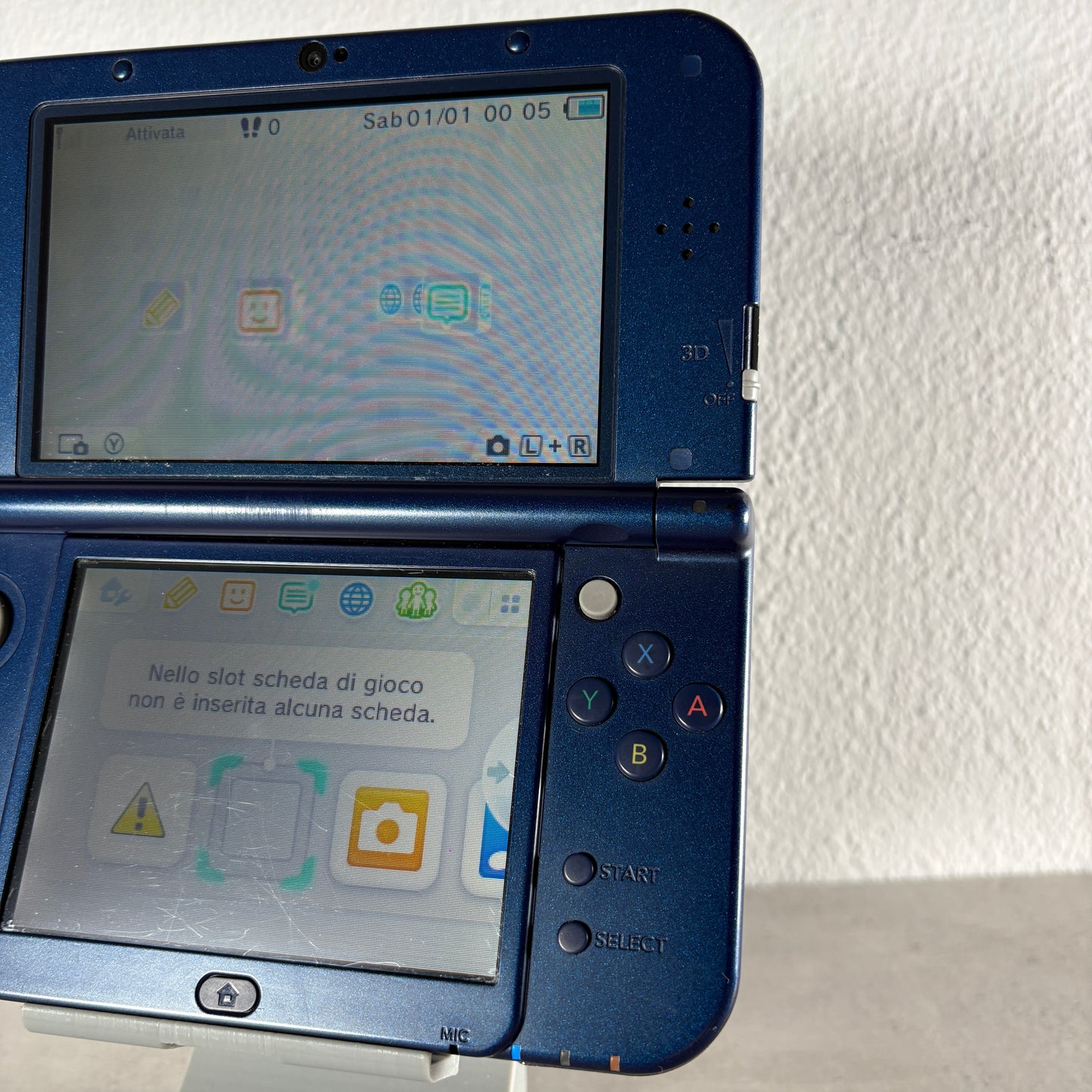 New Nintendo 3ds xl blu Completo + Scatola e Caricatore