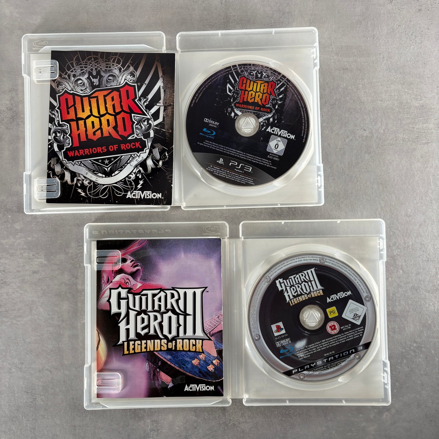 Guitar Hero Warriors of Rock PS3 Playstation 3 con Chitarra e Dongle