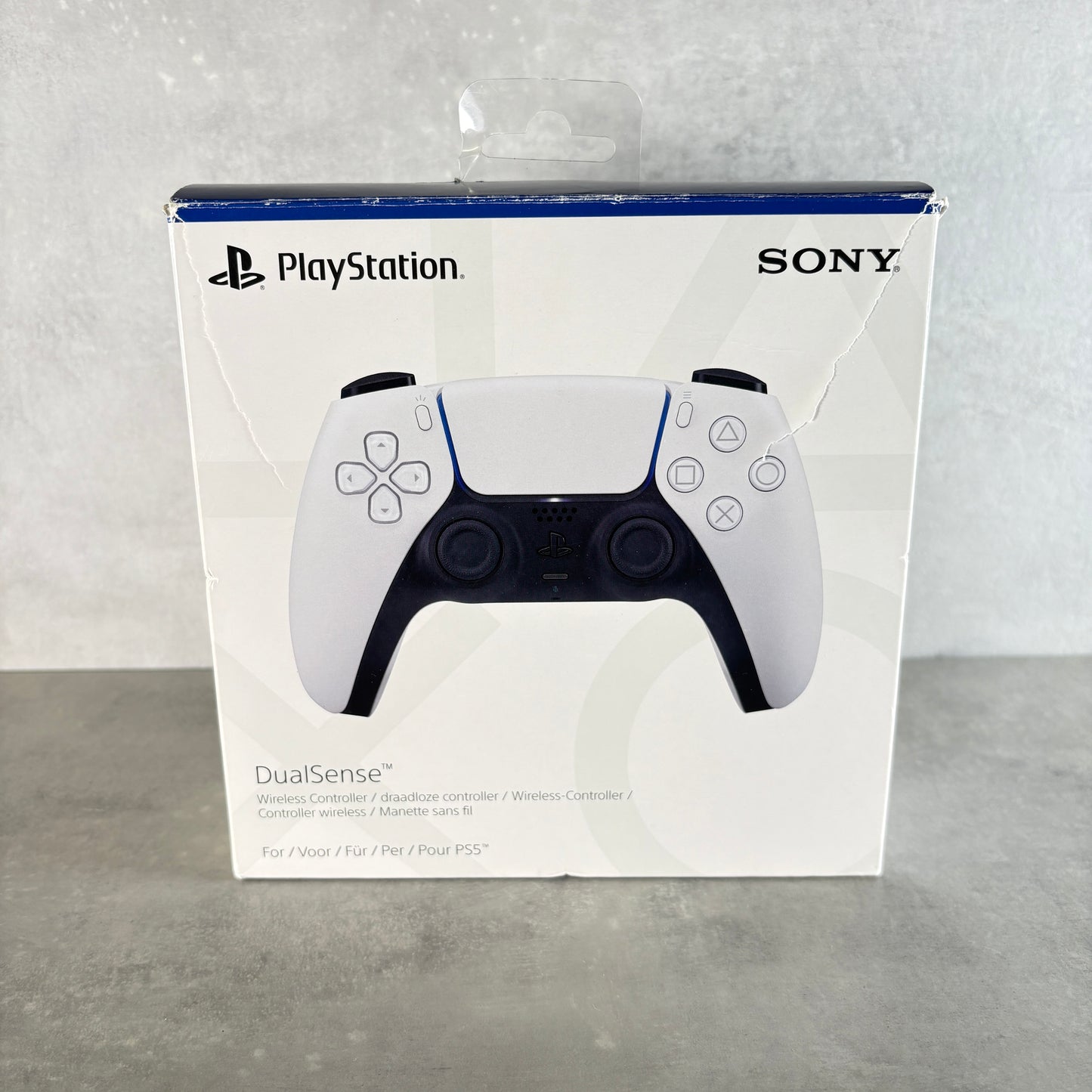 Controller Sony DualSense PS5 – Bianco – Con Scatola Originale e Cavo di Ricarica