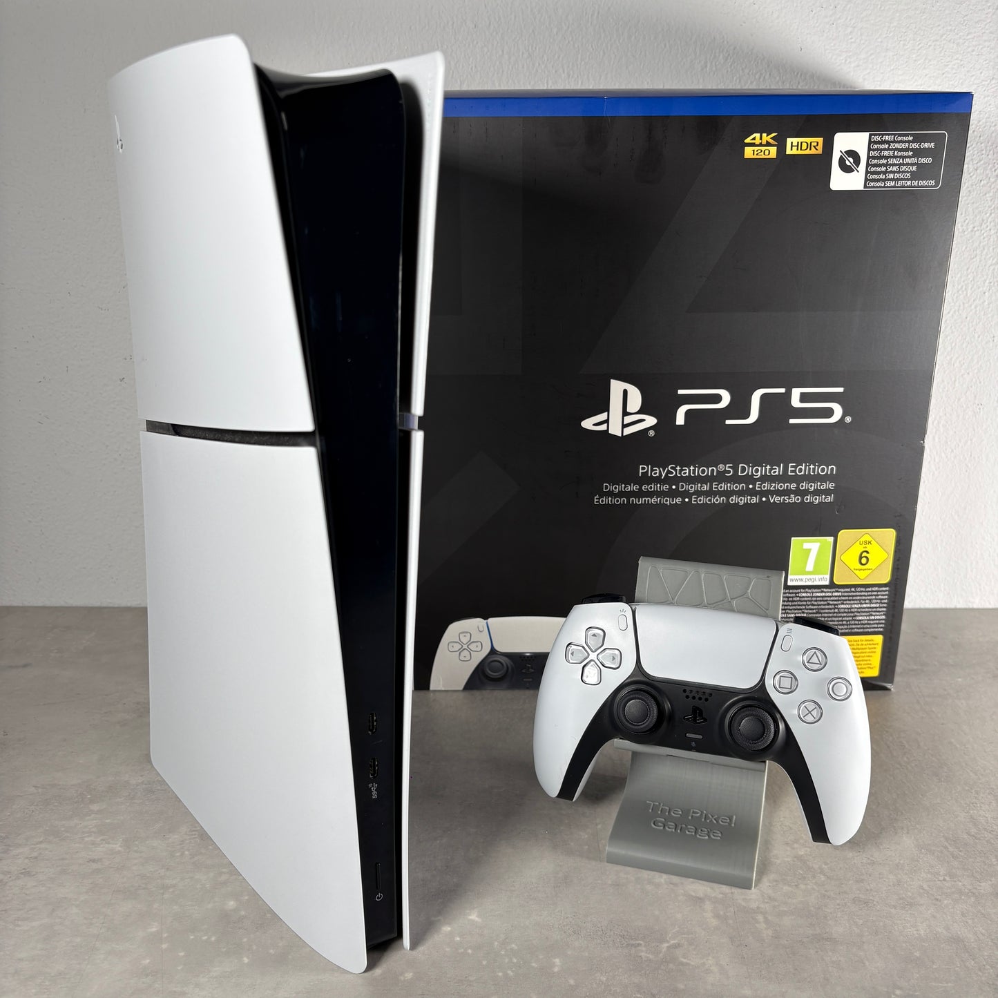 PLAYSTATION 5 CONSOLE DIGITAL Edition SLIM 825 GB PS5 + Controller e 10 GIOCHI