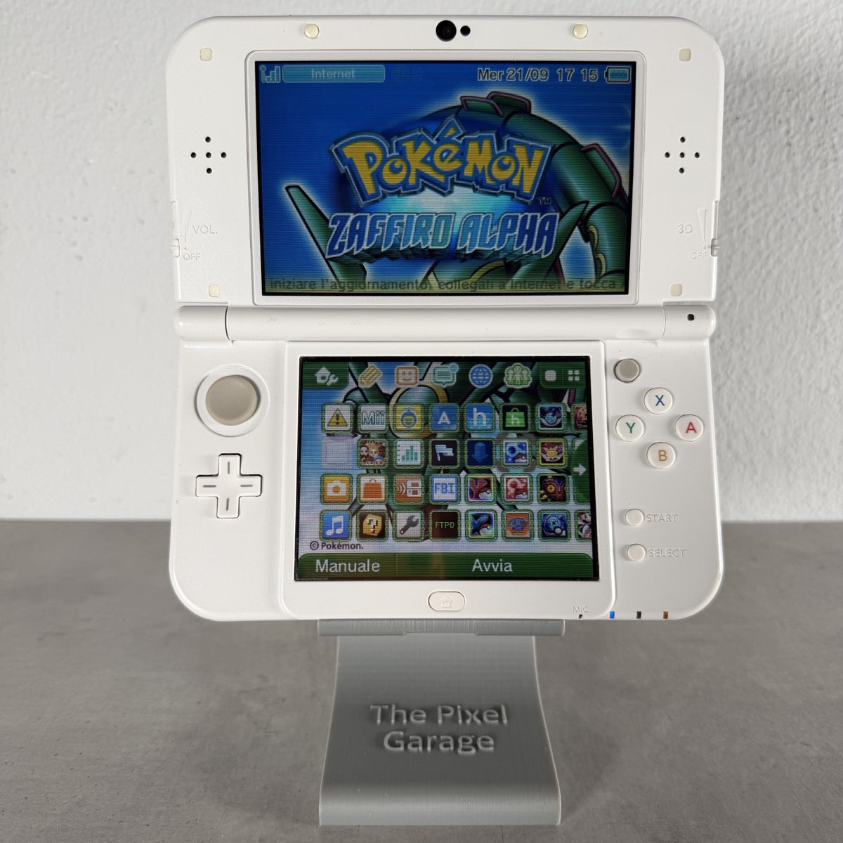 NEW NINTENDO 3DS XL CONSOLE PERSONALIZZABILE Bianco Perla con GIOCHI POKEMON