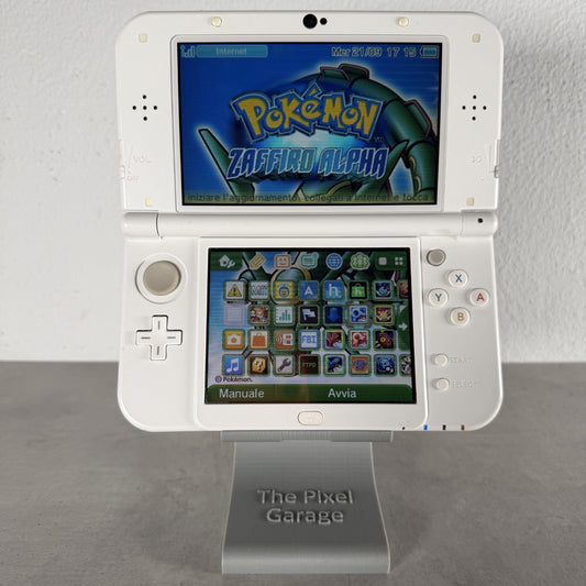 NEW NINTENDO 3DS XL CONSOLE PERSONALIZZABILE Bianco Perla con GIOCHI POKEMON
